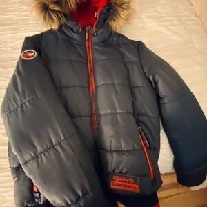 SuperDry Fur-Hooded Puffer